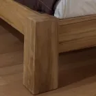 Lit double 160x200 en teck massif - Fresco Viadurini