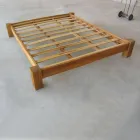 Lit double 160x200 en teck massif - Fresco Viadurini