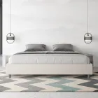 Lit double 180x200 cm revêtu de similicuir, fabriqué en Italie - Athlete Viadurini