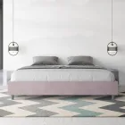 Lit double 190x200 cm recouvert de microfibre, fabriqué en Italie - Athlete Viadurini