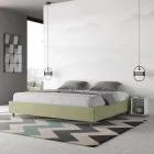 Lit double 190x200 cm recouvert de microfibre, fabriqué en Italie - Athlete Viadurini