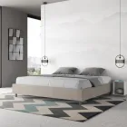 Lit double 200x200 cm recouvert de microfibre, fabriqué en Italie - Athlete Viadurini