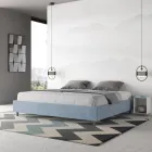 Lit double 200x200 cm recouvert de microfibre, fabriqué en Italie - Athlete Viadurini