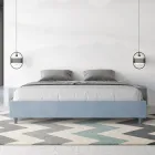 Lit double 200x200 cm recouvert de microfibre, fabriqué en Italie - Athlete Viadurini