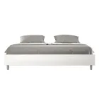 Lit double 200x200 cm revêtu de similicuir, fabriqué en Italie - Athlete Viadurini