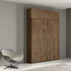 Lit double escamotable vertical avec unité murale - Magicompare Viadurini