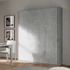 Lit double escamotable vertical en différentes finitions - Magicompare Viadurini