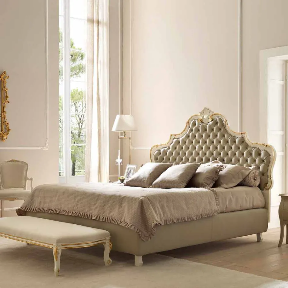 Lit double classique, sans rangement, Chantal by Bolzan Viadurini