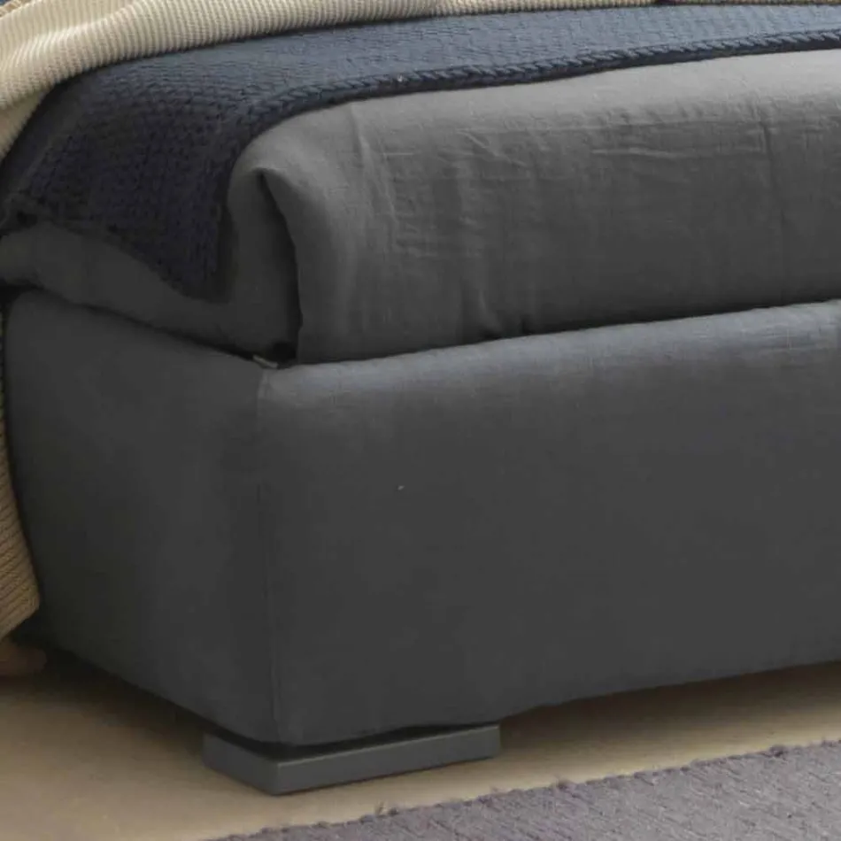 Lit double avec rangement, design contemporain Iorca Bolzan Viadurini