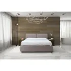 Lit Double avec Rangement et Pieds en Option Fabriqué en Italie - Birba Viadurini