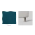 Lit Double avec Rangement et Pieds en Option Fabriqué en Italie - Birba Viadurini