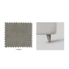 Lit Double avec Rangement et Pieds en Option Fabriqué en Italie - Birba Viadurini