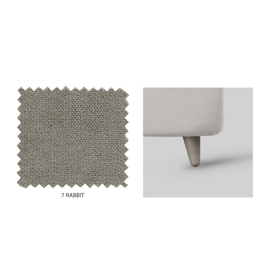 Lit Double avec Rangement et Pieds en Option Fabriqué en Italie - Birba Viadurini