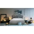 Lit double avec cadre de lit rembourré en différentes finitions Made in Italy - Design Viadurini