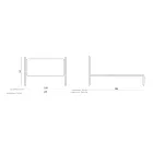 Lit double avec cadre de lit en fer Made in Italy - Pongo Viadurini