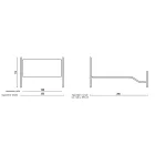 Lit double avec pied de lit en différentes finitions Made in Italy - Finition Viadurini