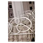 Lit double avec pied de lit en différentes finitions Made in Italy - Naturel Viadurini