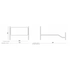 Lit double avec pied de lit en différentes finitions Made in Italy - Naturel Viadurini