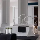Lit double avec tête de lit en fer massif Made in Italy - Nebbia Viadurini