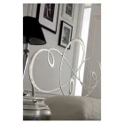 Lit double avec tête de lit en fer massif Made in Italy - Nebbia Viadurini