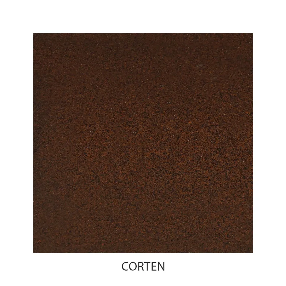 Lit double avec tête de lit en fer massif Made in Italy - Nebbia Viadurini