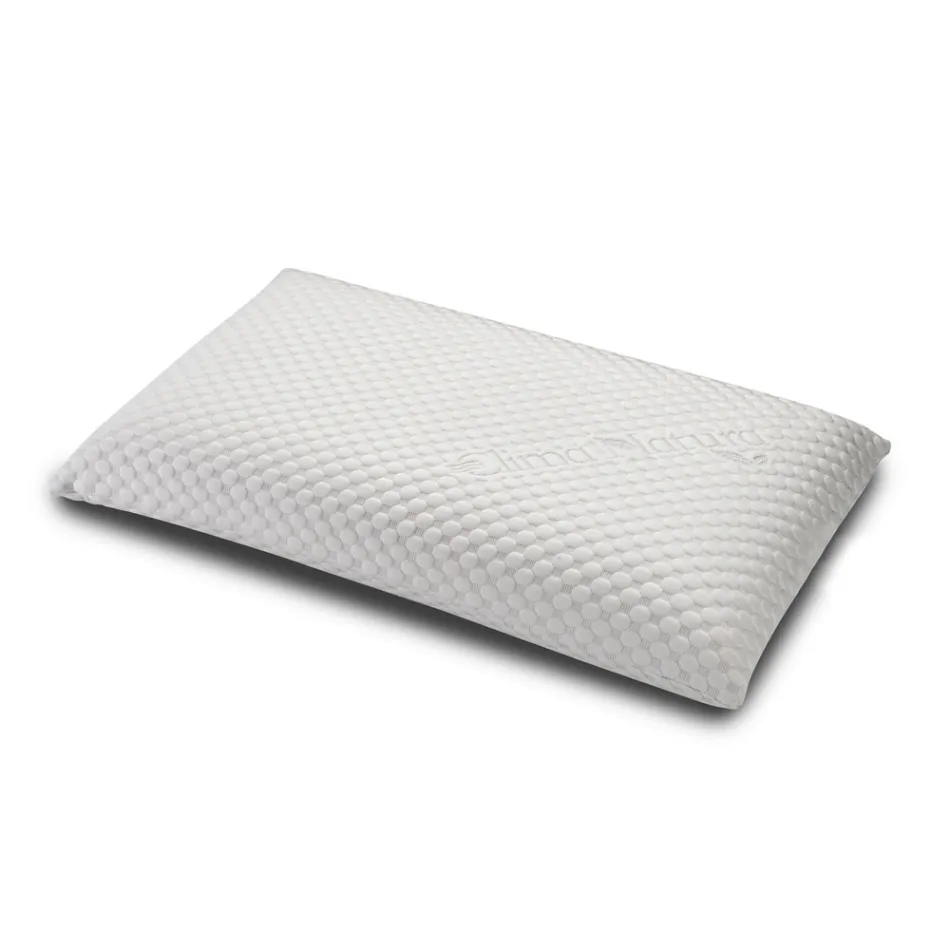 Lit double avec tête de lit avec 2 oreillers, matelas et 2 tables de chevet - Life Viadurini