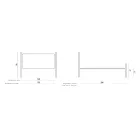 Lit Double de Style Classique en Fer et Cuir Fabriqué en Italie - King Viadurini