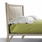 Lit double design 160x200cm avec base Alain en noyer massif Viadurini