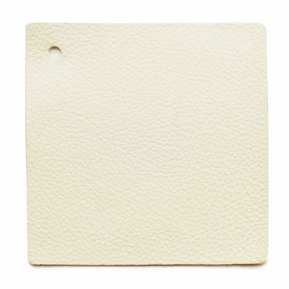 Lit double design avec tête de lit rembourrée en cuir Menardo Viadurini