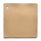 Lit double design avec tête de lit rembourrée en cuir Menardo Viadurini