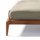 Lit double design avec tête de lit rembourrée Leilo, 160x200 cm Viadurini