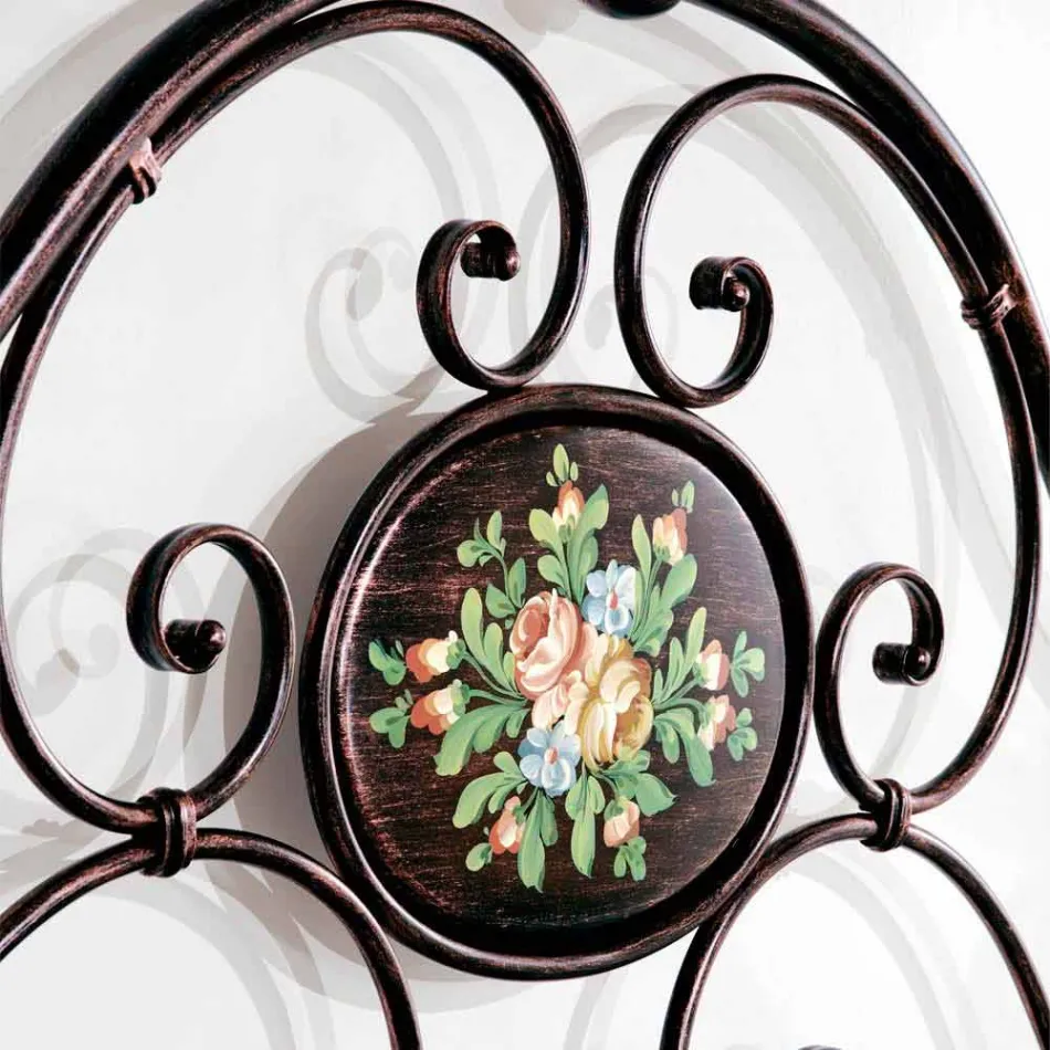 lit double avec forgé la conception de fer artisanat Alexa Viadurini