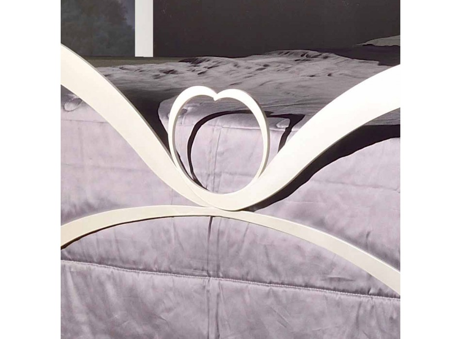 concevoir lit double en fer avec des décorations en cristal Eden Viadurini