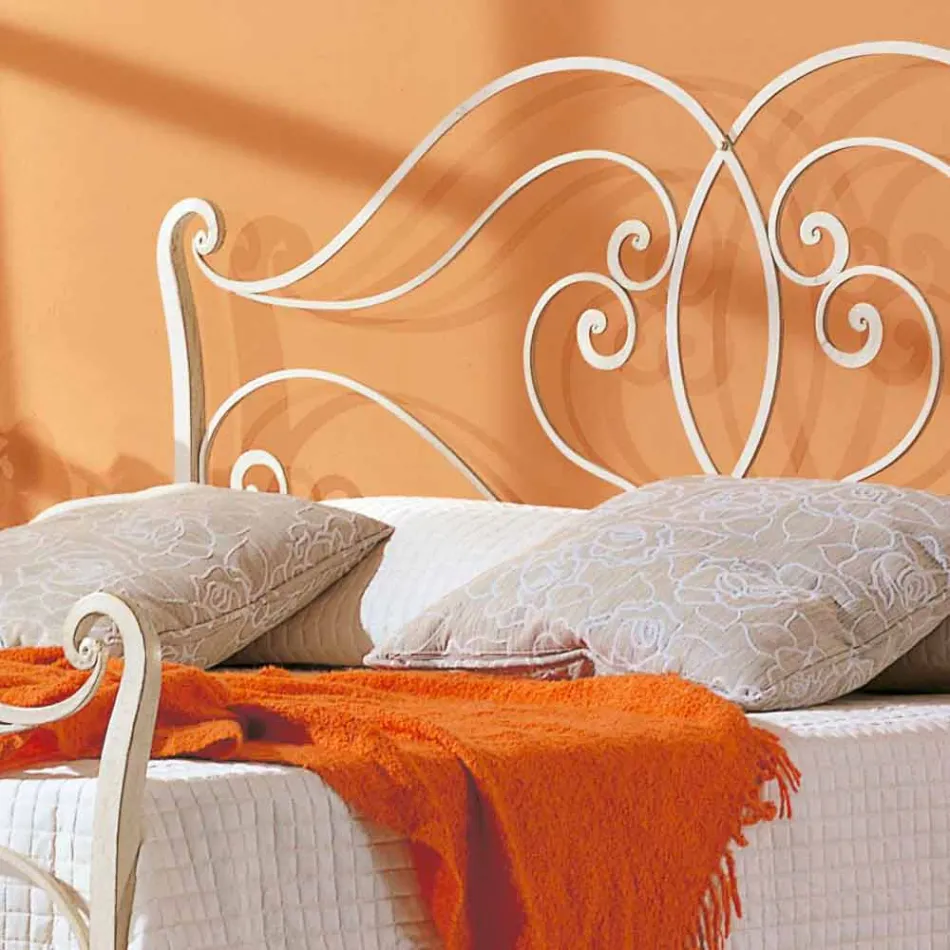 lit double de fer solide conception Allie, made in Italy Viadurini