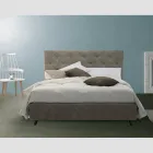 Lit double rembourré de luxe avec boîte de rangement fabriqué en Italie – Torn Viadurini