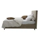 Lit double rembourré de luxe avec boîte de rangement fabriqué en Italie – Torn Viadurini