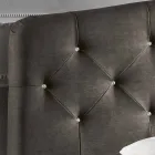 lit double rembourré avec boîte de rangement 160x190 / 200cm Leone Viadurini