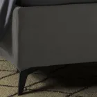 Lit double rembourré avec coffre de rangement Made in Italy - Tournesol Viadurini