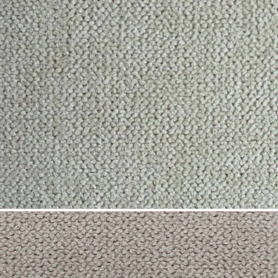 Lit double rembourré avec commode en éco-cuir ou tissu - Notre Dame Viadurini