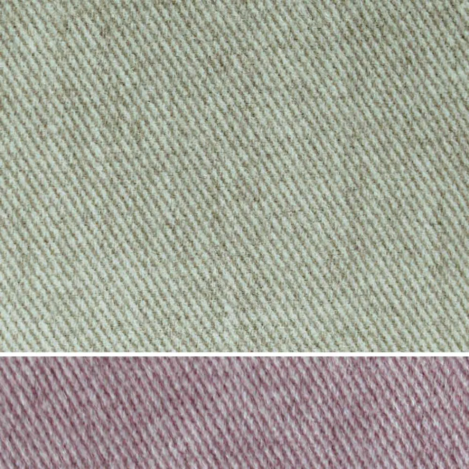 Lit double rembourré avec commode en éco-cuir ou tissu - Notre Dame Viadurini