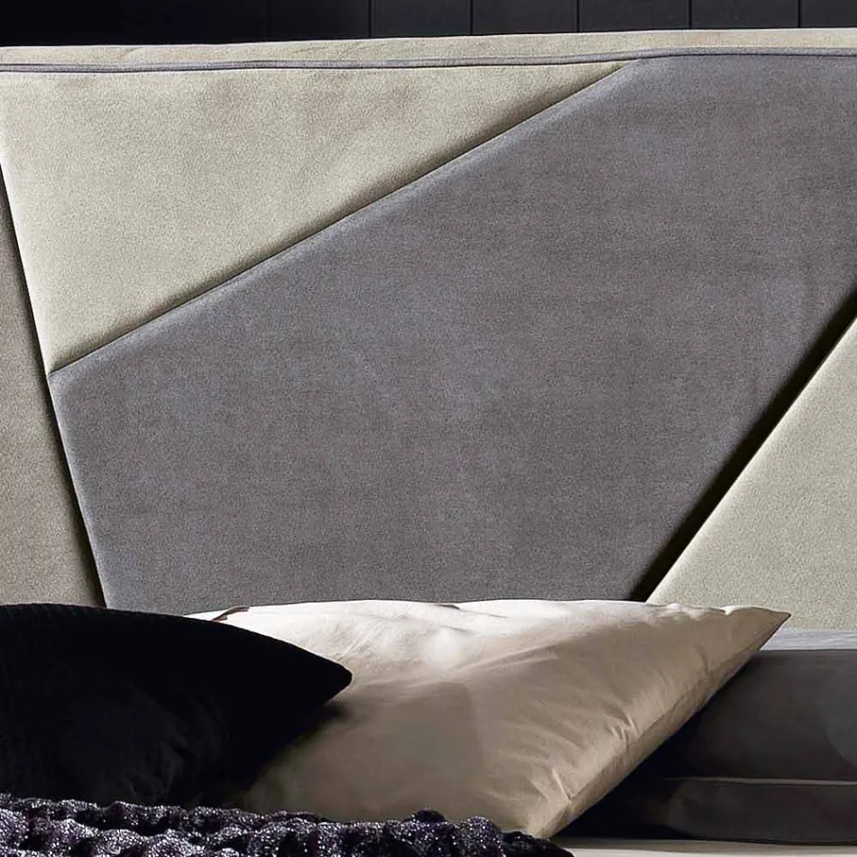 Lit Lit rembourré avec conteneur de levage 160x190 / 200cm Mia Viadurini