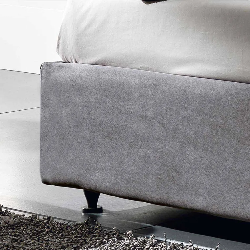 Lit Lit rembourré avec conteneur de levage 160x190 / 200cm Mia Viadurini