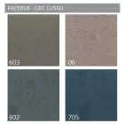 Lit double rembourré avec meuble de rangement en tissu - Belle Viadurini