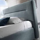 Lit double contemporain tapissé avec boîte pic 160x190 / 200cm Sun Viadurini