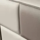 Lit double en simili cuir avec boîte de rangement 160x190 / 200 cm Gin Viadurini