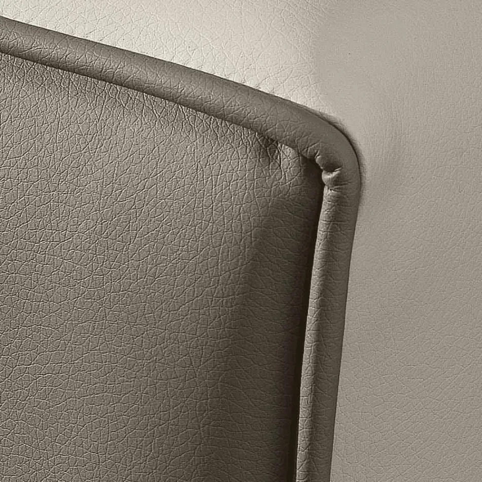 Lit double en simili cuir avec boîte de rangement 160x190 / 200 cm Gin Viadurini