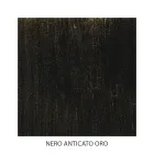 Lit double en fer et cuir véritable, 2 tables de chevet et matelas - Raisons Viadurini