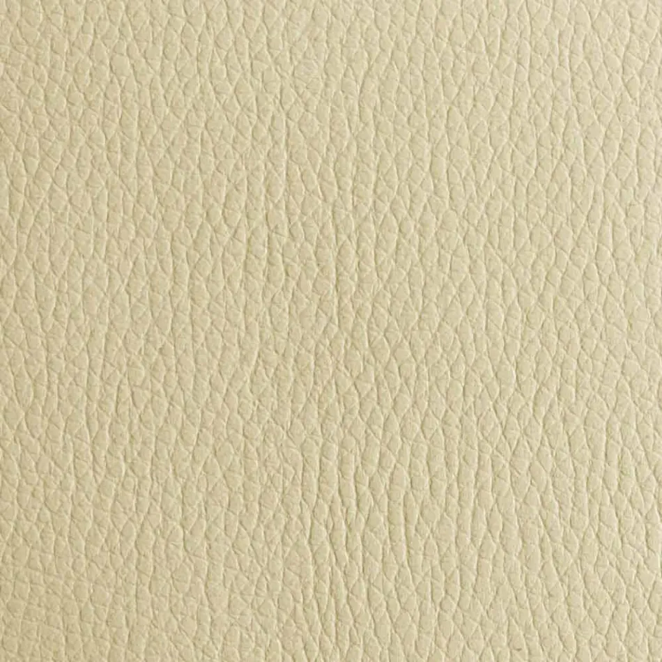 Lit Double en Similicuir avec Pieds en Bois Fabriqué en Italie - Perzio Viadurini