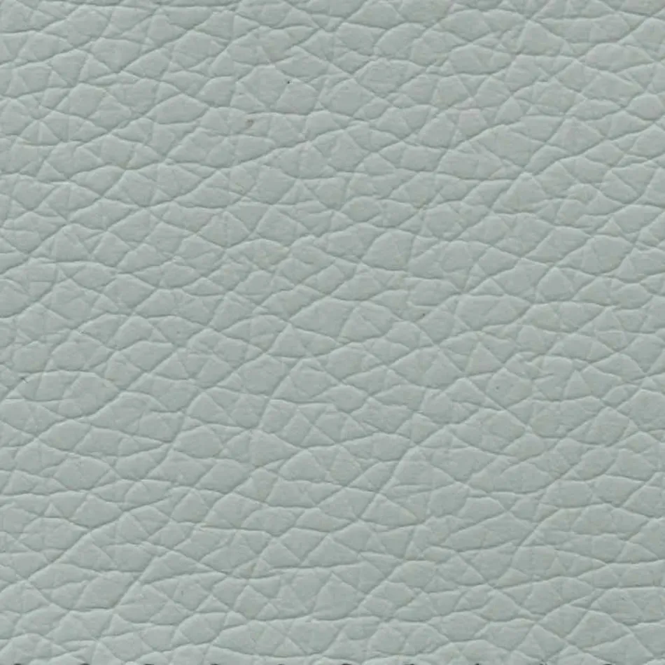 Lit Double en Similicuir avec Pieds en Bois Fabriqué en Italie - Perzio Viadurini