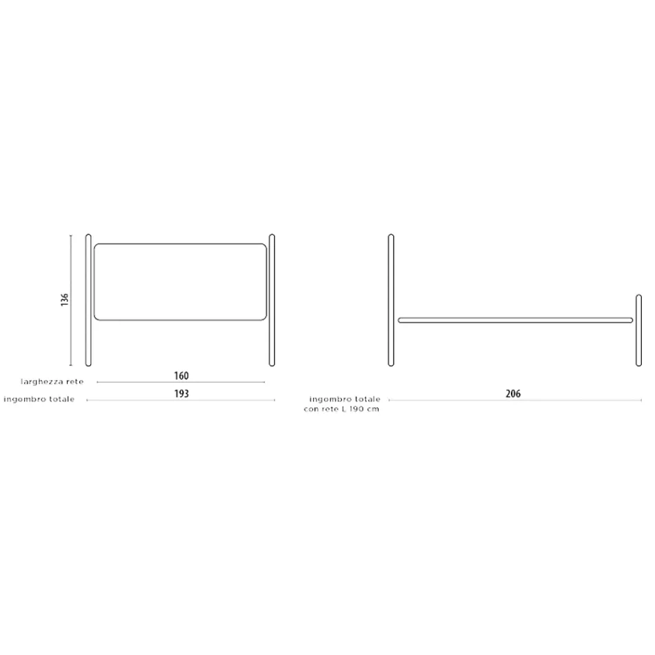 Lit double en cuir véritable avec matelas et 2 tables de chevet - King Viadurini